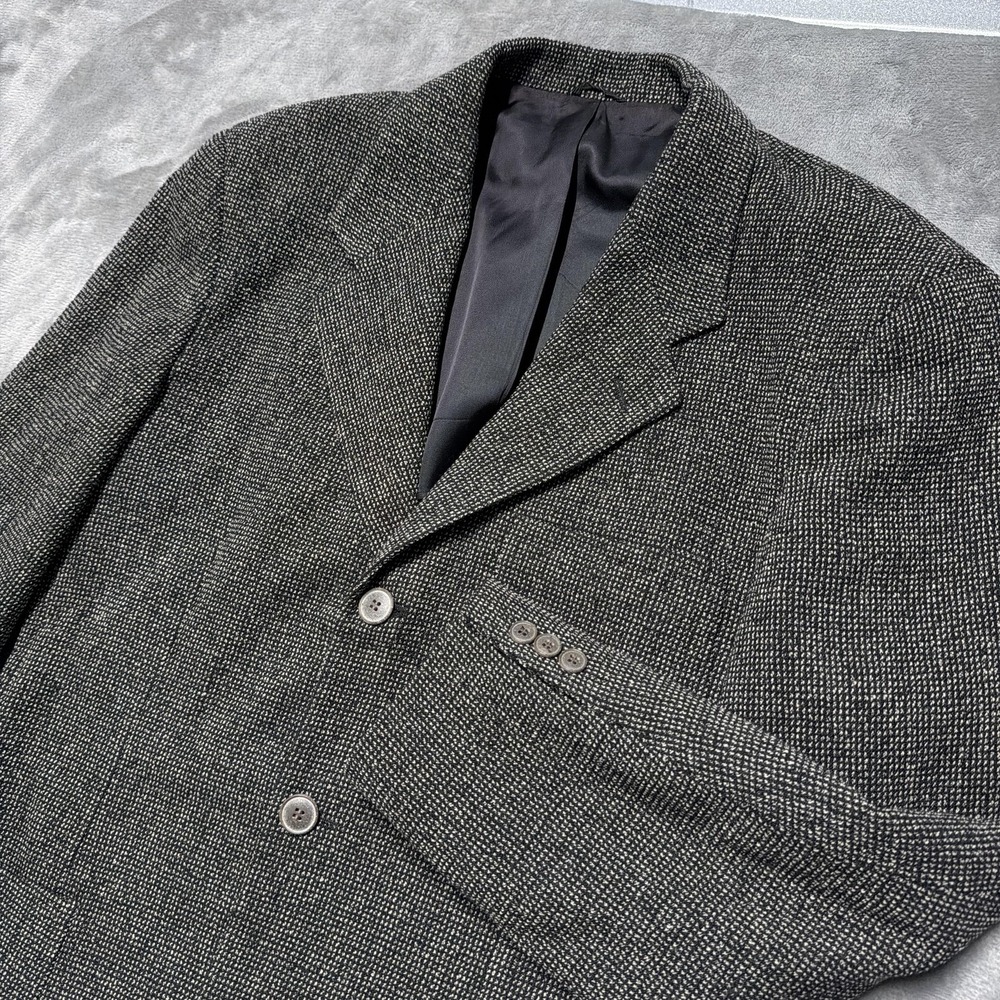 Vintage Caravan Sport Coat‎ Mens Medium 44 Gray Tweed Wool Jacket Blazer